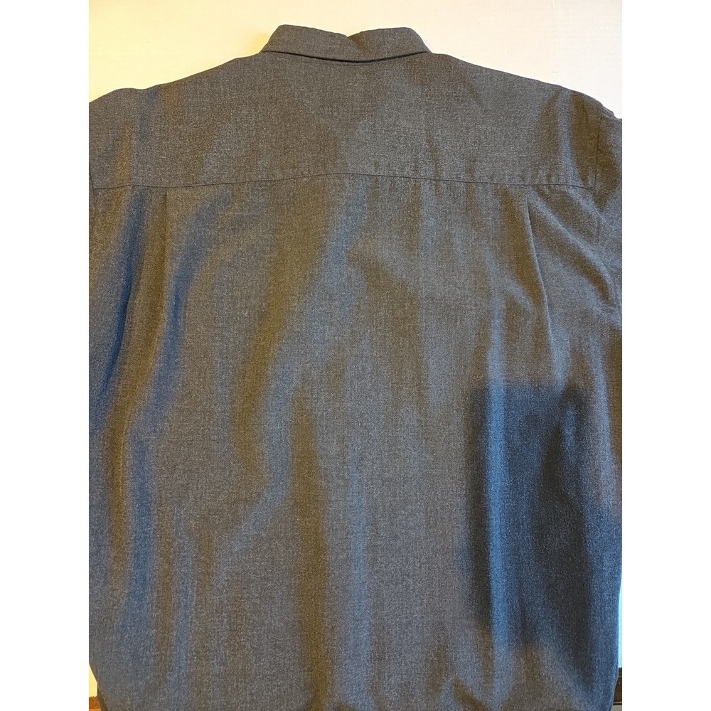 Bugle Boy‎ Mens Gray Fleece Long Sleeve Button Down Size Large - Picture 5 of 6